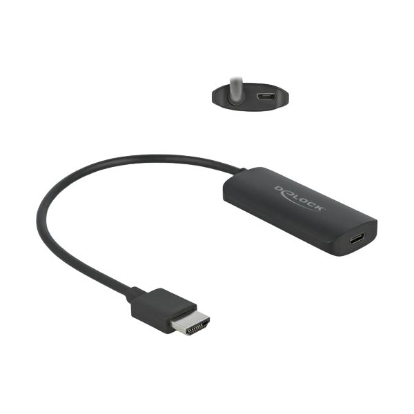 DeLOCK 64212 video kabel adapter 0,18 m HDMI Type A (Standaard) USB Type-C + Micro-USB Zwart (64212)