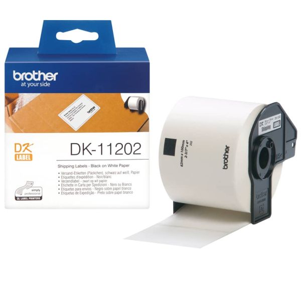 Brother Verzendlabels papier 62 x 100 mm (DK-11202) Brother Verzendlabels papier 62 x 100 mm (DK-11202)
