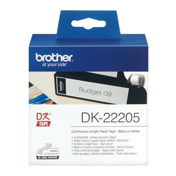 Brother Doorlopende papiertape 62 mm (DK-22205)