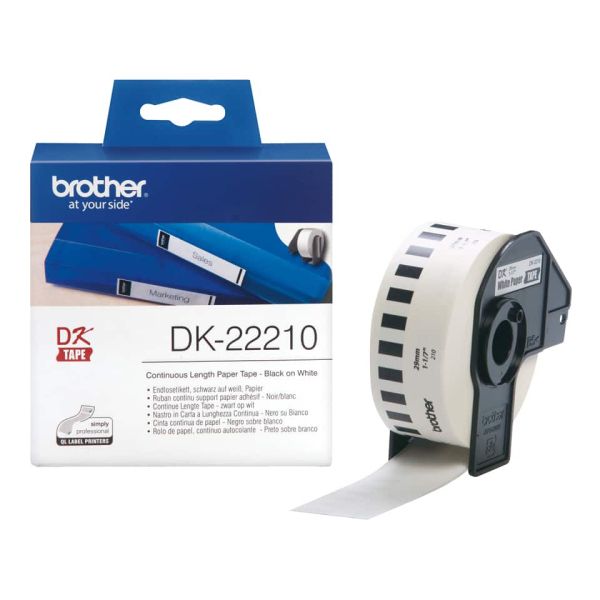 Brother Doorlopende papiertape 29 mm (DK-22210) Brother Doorlopende papiertape 29 mm (DK-22210)