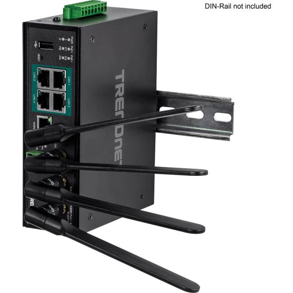 Trendnet TI-WP100 draadloze router Gigabit Ethernet Dual-band (2.4 GHz / 5 GHz) Zwart (TI-WP100)