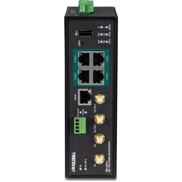 Trendnet TI-WP100 draadloze router Gigabit Ethernet Dual-band (2.4 GHz / 5 GHz) Zwart (TI-WP100)