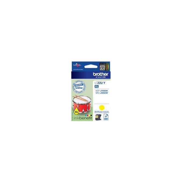 Brother LC-22UY inktcartridge Origineel Hoog (XL) rendement Geel (LC-22UY) Brother LC-22UY inktcartridge Origineel Hoog (XL) rendement Geel (LC-22UY)
