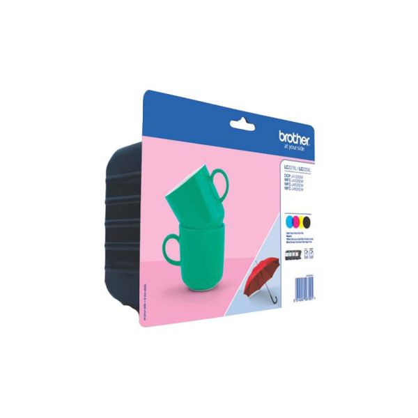 Brother LC-227XLVALBPDR inktcartridge 1 stuk(s) Origineel Zwart, Cyaan, Magenta, Geel (LC227XLVALBPDR) Brother LC-227XLVALBPDR inktcartridge 1 stuk(s) Origineel Zwart, Cyaan, Magenta, Geel (LC227XLVALBPDR)
