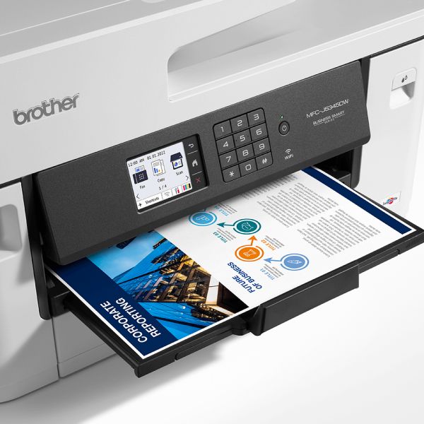 Brother MFC-J5345DW multifunctionele printer Inkjet A3 4800 x 1200 DPI 28 ppm Wifi (MFCJ5345DWRE1) Brother MFC-J5345DW multifunctionele printer Inkjet A3 4800 x 1200 DPI 28 ppm Wifi (MFCJ5345DWRE1)