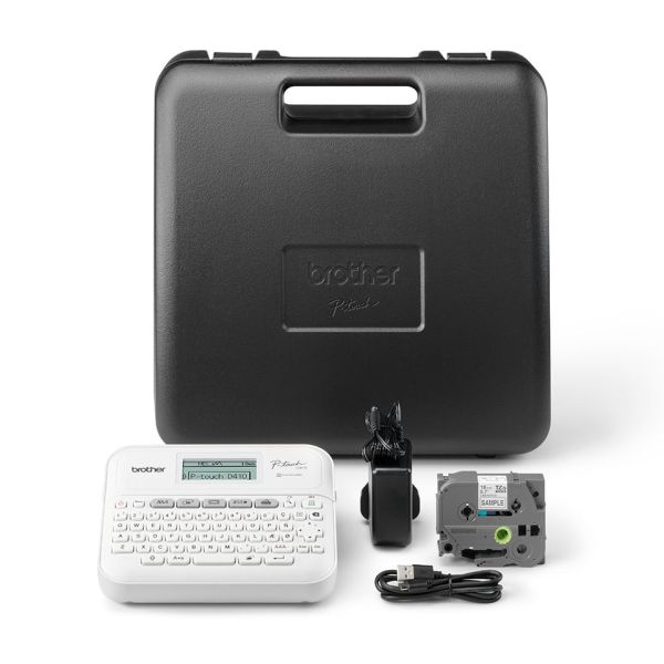 Brother PT-D410VP labelprinter ZINK (Zero-Ink) 180 x 180 DPI Bedraad TZe QWERTY (PTD410VPUR1)