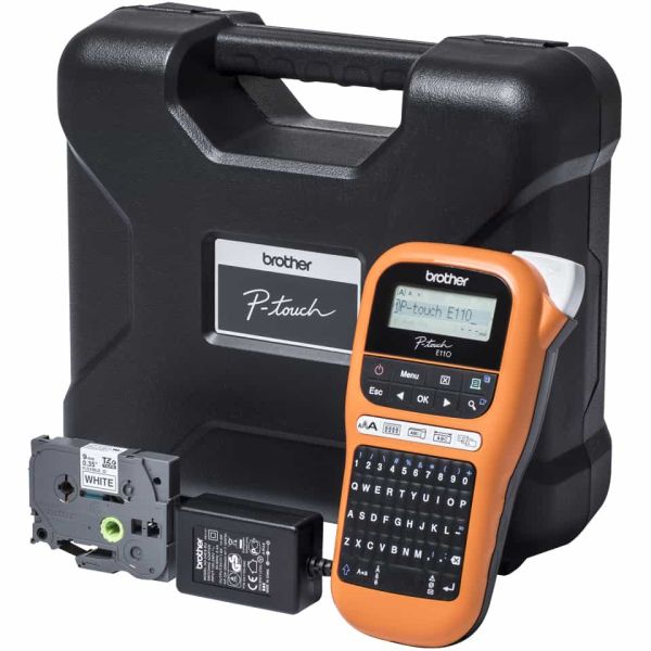 Brother PT-E110VP labelprinter Direct thermisch Kleur 180 x 180 DPI 20 mm/sec TZe QWERTY (PTE110VPZG1)