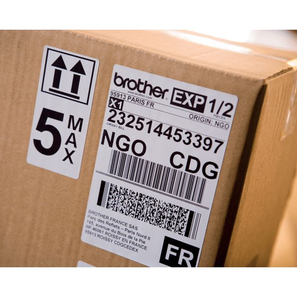 Brother QL-1110NWB labelprinter Direct thermisch 300 x 300 DPI 110 mm/sec Bedraad en draadloos Ethernet LAN DK Wifi Bluetooth (QL1110NWBCZG1)