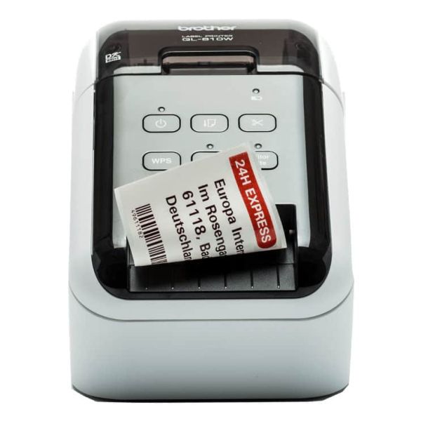 Brother QL-810W labelprinter Direct thermisch Kleur 300 x 600 DPI 176 mm/sec Bedraad en draadloos DK Wifi (QL810WCUA1)