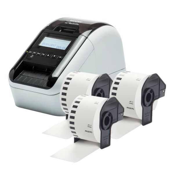 Brother QL-820NWBCVM labelprinter Direct thermisch Kleur 300 x 600 DPI 176 mm/sec Bedraad en draadloos Ethernet LAN DK Wifi Bluetooth (QL820NWBCVMXX1) Brother QL-820NWBCVM labelprinter Direct thermisch Kleur 300 x 600 DPI 176 mm/sec Bedraad en draadloos Ethernet LAN DK Wifi Bluetooth (QL820NWBCVMXX1)