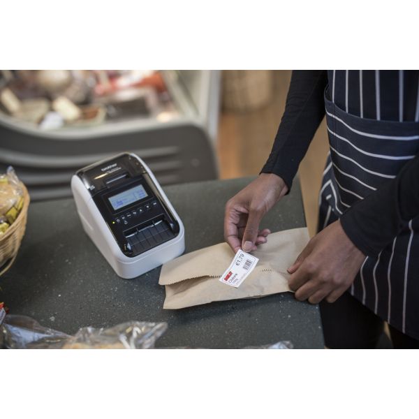 Brother QL-820NWBCVM labelprinter Direct thermisch Kleur 300 x 600 DPI 176 mm/sec Bedraad en draadloos Ethernet LAN DK Wifi Bluetooth (QL820NWBCVMXX1) Brother QL-820NWBCVM labelprinter Direct thermisch Kleur 300 x 600 DPI 176 mm/sec Bedraad en draadloos Ethernet LAN DK Wifi Bluetooth (QL820NWBCVMXX1)
