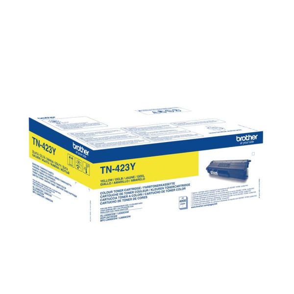 Brother TN-423Y tonercartridge 1 stuk(s) Origineel Geel (TN-423Y)