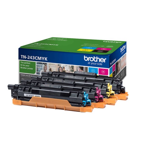 Brother TN-243CMYK tonercartridge 1 stuk(s) Origineel Zwart, Cyaan, Magenta, Geel (TN243CMYK)