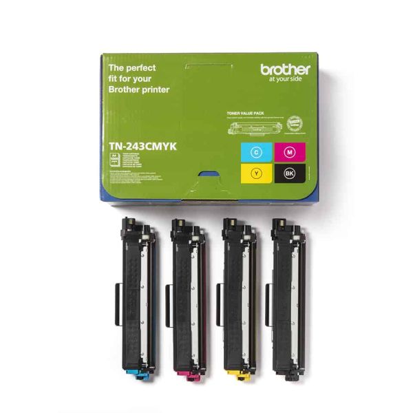 Brother TN-243CMYK tonercartridge 1 stuk(s) Origineel Zwart, Cyaan, Magenta, Geel (TN243CMYK)