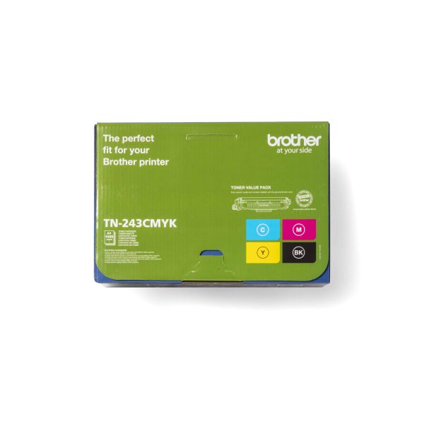 Brother TN-243CMYK tonercartridge 1 stuk(s) Origineel Zwart, Cyaan, Magenta, Geel (TN243CMYK)