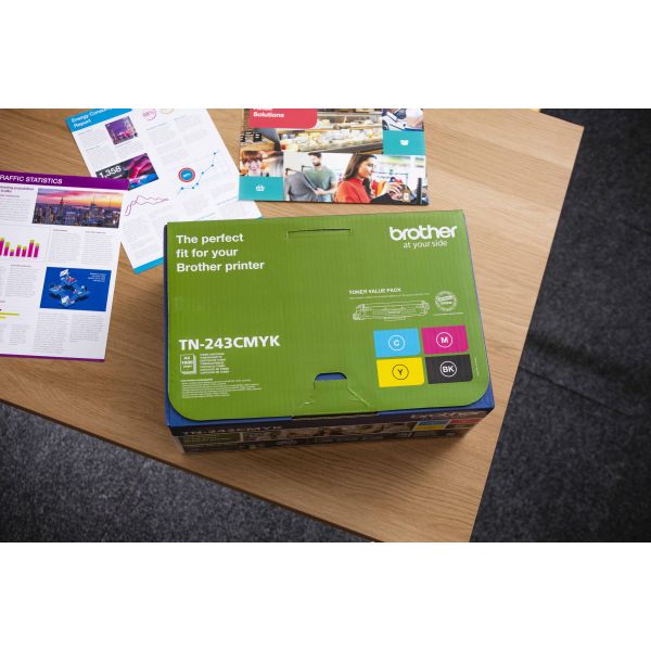 Brother TN-243CMYK tonercartridge 1 stuk(s) Origineel Zwart, Cyaan, Magenta, Geel (TN243CMYK)