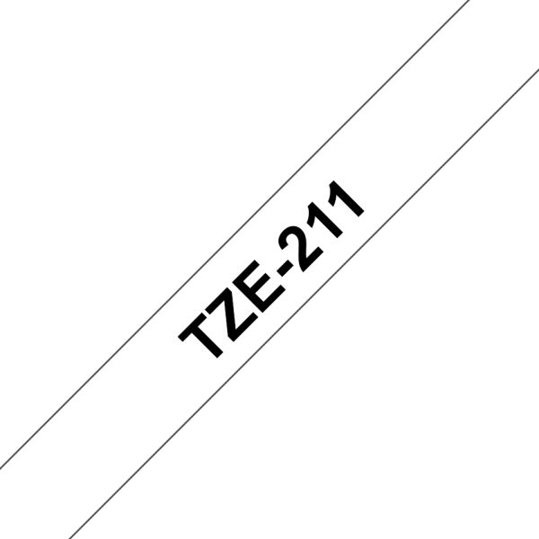 Brother TZe211 labelprinter-tape Zwart op wit TZe (TZE211)