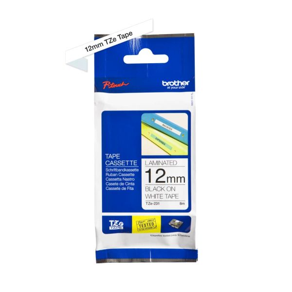 Brother TZe231 labelprinter-tape Zwart op wit TZe (TZE231)