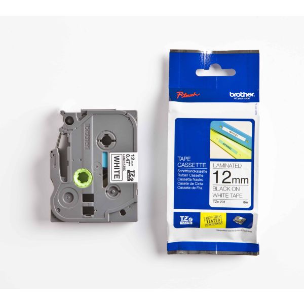 Brother TZe231 labelprinter-tape Zwart op wit TZe (TZE231)