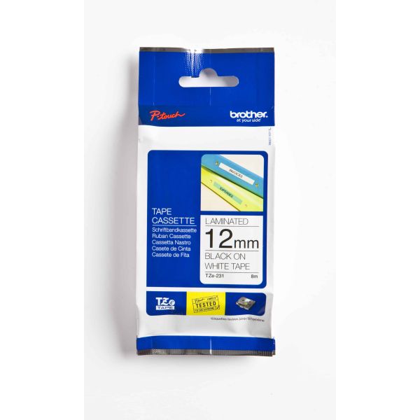 Brother TZe231 labelprinter-tape Zwart op wit TZe (TZE231)