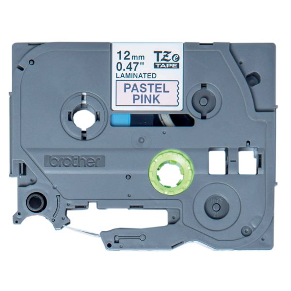 Brother TZE-MQE31 labelprinter-tape Zwart op roze (TZEMQE31)