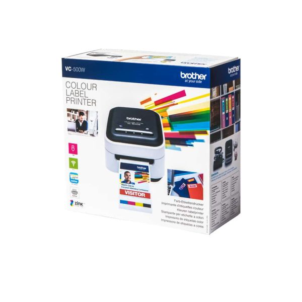 Brother VC-500W labelprinter ZINK (Zero-Ink) Kleur 313 x 313 DPI 8 mm/sec CZ Wifi (VC500WZ1)