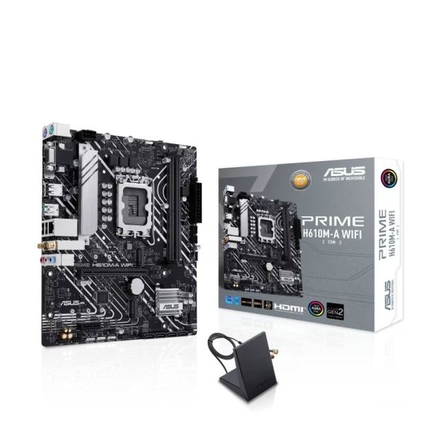 ASUS PRIME H610M-A WIFI Intel H610 LGA 1700 micro ATX (90MB1G00-M0EAY0)