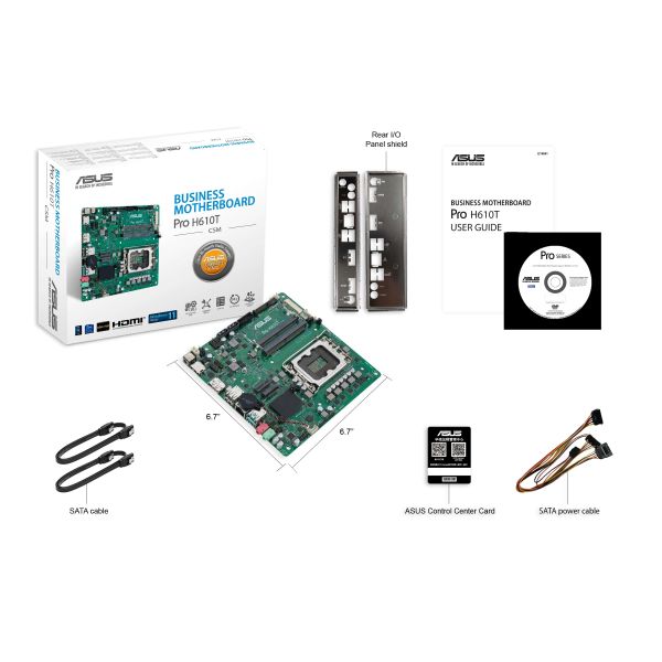 ASUS PRO H610T-CSM Intel H610 LGA 1700 mini ITX (90MB1G60-M0EAYC)