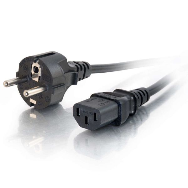 C2G 3m 16 AWG Europese voedingskabel (IEC320C13 naar CEE7/7) (88544) C2G 3m 16 AWG Europese voedingskabel (IEC320C13 naar CEE7/7) (88544)