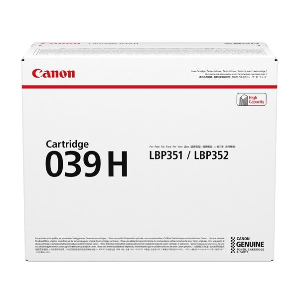 Canon 039H tonercartridge 1 stuk(s) Origineel Zwart (0288C001) Canon 039H tonercartridge 1 stuk(s) Origineel Zwart (0288C001)