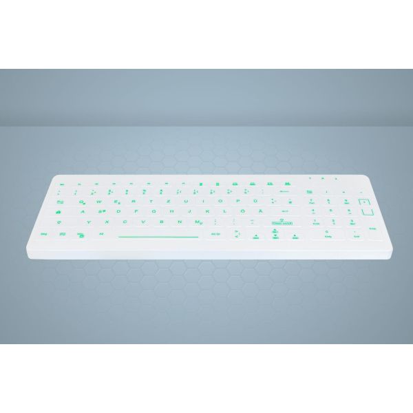 Active Key AK-CB7012 toetsenbord USB Duits Wit (AK-CB7012F-US-W/GE)