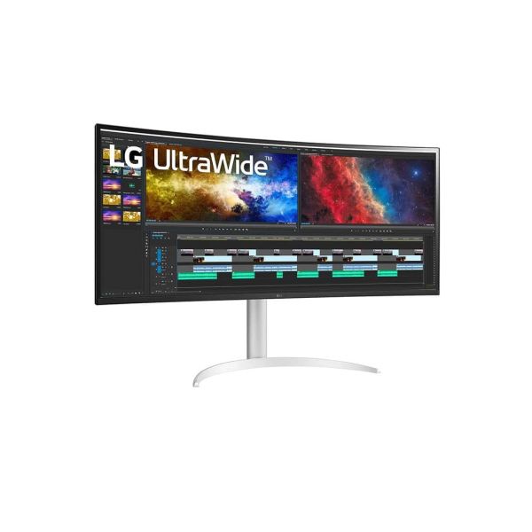 LG 38WP85CP-W computer monitor 96,5 cm (38") 3840 x 1600 Pixels Quad HD+ LCD Zilver (38WP85CP-W.AEU)