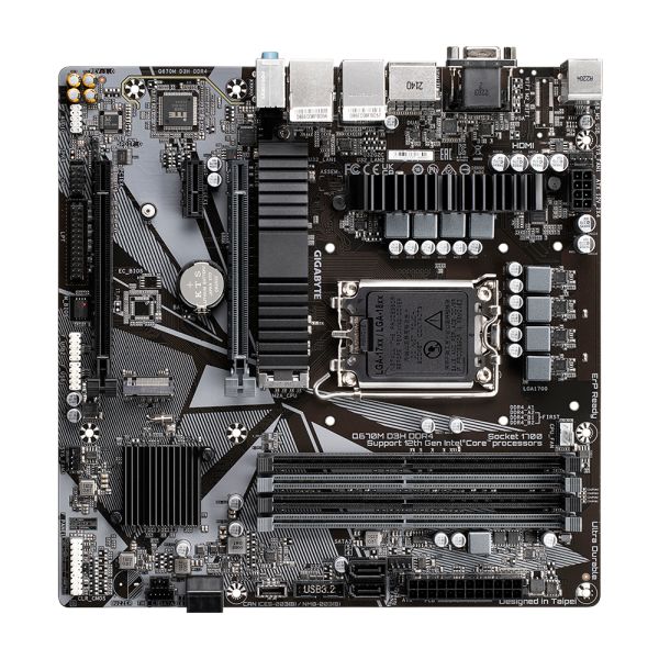 Gigabyte Q670M D3H DDR4 moederbord Intel Q670 LGA 1700 micro ATX (Q670M D3H DDR4)