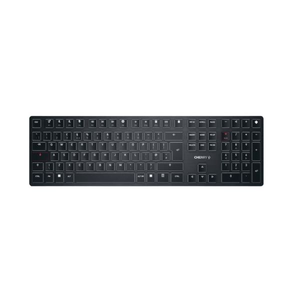CHERRY KW X ULP toetsenbord USB + RF Wireless + Bluetooth QWERTY Engels Zwart (G8U-27000LTBGB-2)