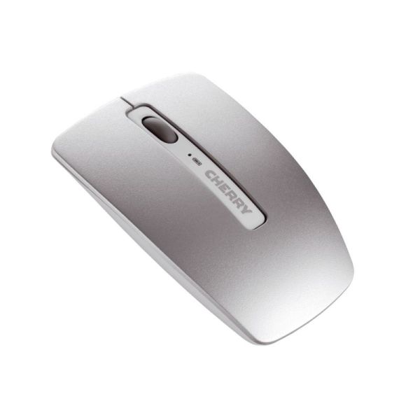 CHERRY DW 8000 toetsenbord Inclusief muis RF Draadloos QWERTY Amerikaans Engels Zilver, Wit (JD-0310EU)