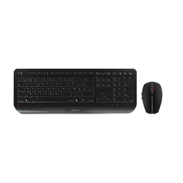 CHERRY Gentix Desktop toetsenbord Inclusief muis Kantoor RF Draadloos Zwitsers Zwart (JD-7000CH-2)