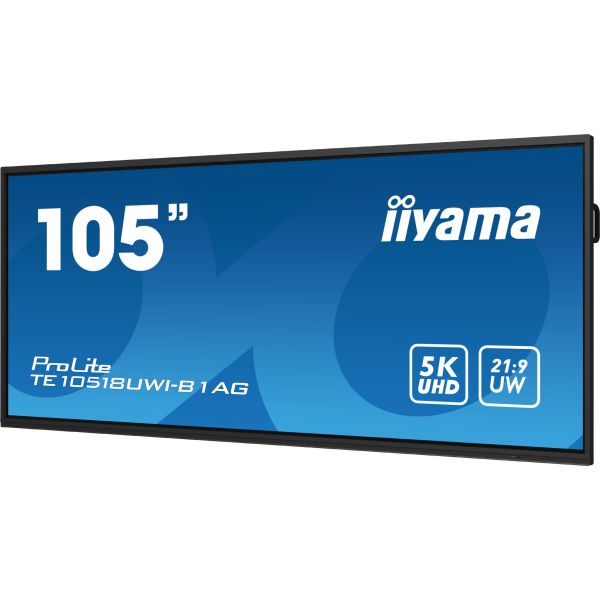 iiyama PROLITE Digitaal A-kaart 2,67 m (105") LED Wifi 450 cd/m² 5K Ultra HD Zwart Touchscreen Type processor Android 24/7 (TE10518UWI-B1AG)