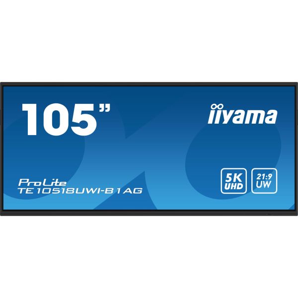 iiyama PROLITE Digitaal A-kaart 2,67 m (105") LED Wifi 450 cd/m² 5K Ultra HD Zwart Touchscreen Type processor Android 24/7 (TE10518UWI-B1AG)