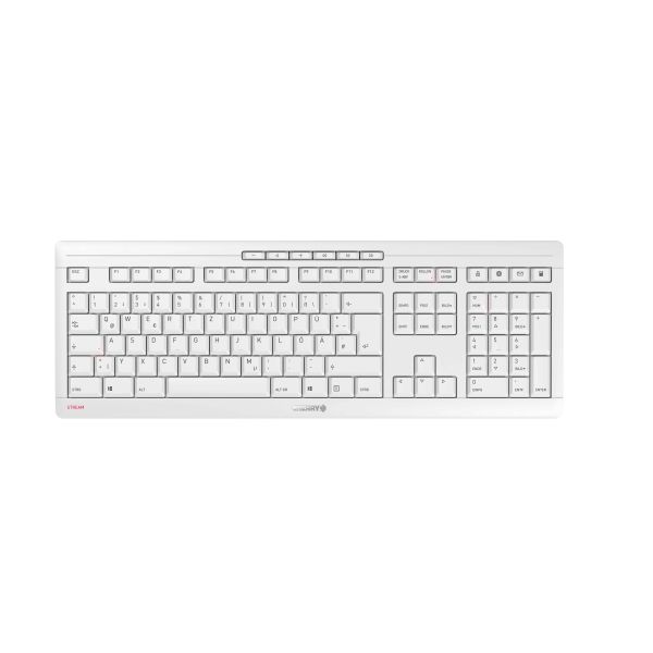 CHERRY Stream Desktop Recharge toetsenbord Inclusief muis RF Draadloos QWERTY Engels Grijs (JD-8560GB-0)