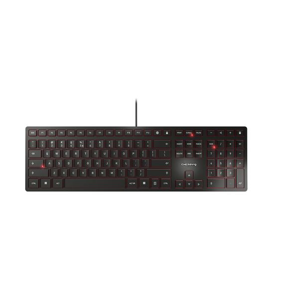 CHERRY KC 6000 Slim toetsenbord USB Amerikaans Engels Zwart (JK-1600EU-2)