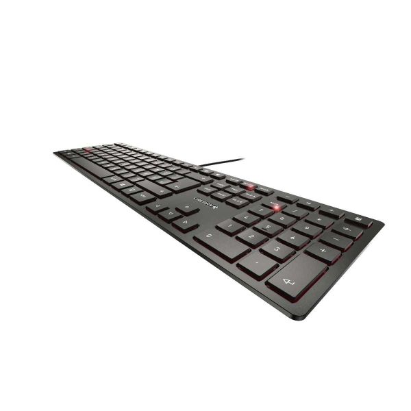 CHERRY KC 6000 SLIM toetsenbord USB Scandinavisch Zwart (JK-1600PN-2)