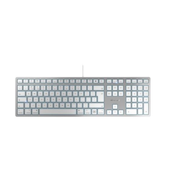 CHERRY KC 6000C FOR MAC toetsenbord Universeel USB QWERTY Amerikaans Engels Zilver (JK-1620US-1)