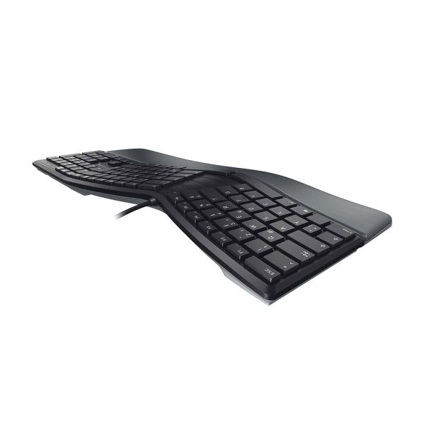 CHERRY KC 4500 ERGO toetsenbord USB QWERTY Amerikaans Engels Zwart (JK-4500EU-2)