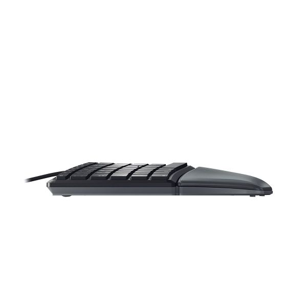 CHERRY KC 4500 ERGO toetsenbord USB QWERTY Amerikaans Engels Zwart (JK-4500EU-2)