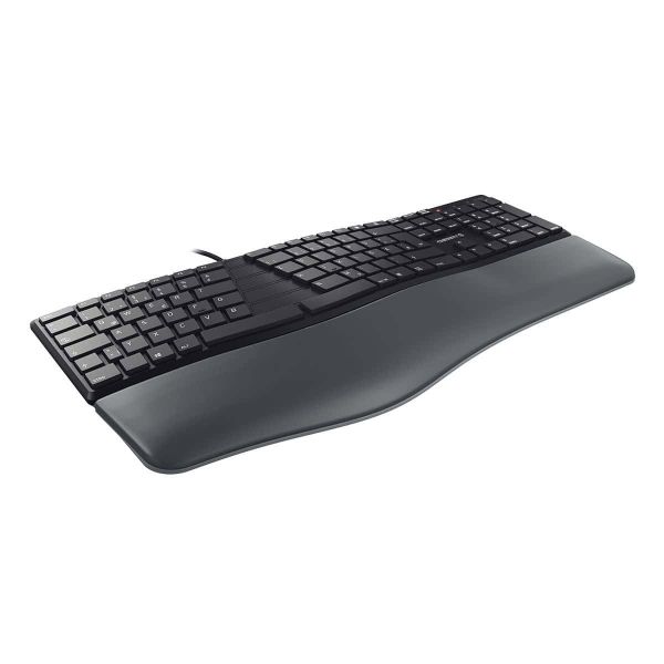 CHERRY KC 4500 ERGO toetsenbord Universeel USB QWERTY Amerikaans Engels Zwart (JK-4500EU-2)