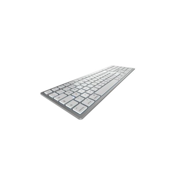 CHERRY KW 9100 SLIM FOR MAC toetsenbord USB + Bluetooth QWERTY Engels Zilver (JK-9110US-1) CHERRY KW 9100 SLIM FOR MAC toetsenbord USB + Bluetooth QWERTY Engels Zilver (JK-9110US-1)