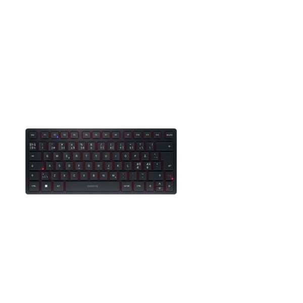 CHERRY KW 9200 MINI toetsenbord USB + RF Wireless + Bluetooth QWERTY Scandinavisch Zwart (JK-9250PN-2)