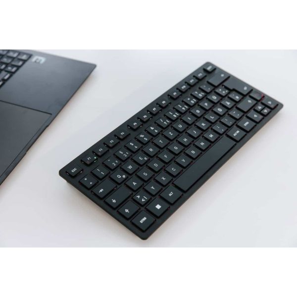 CHERRY KW 9200 MINI toetsenbord USB + RF Wireless + Bluetooth QWERTY Scandinavisch Zwart (JK-9250PN-2)