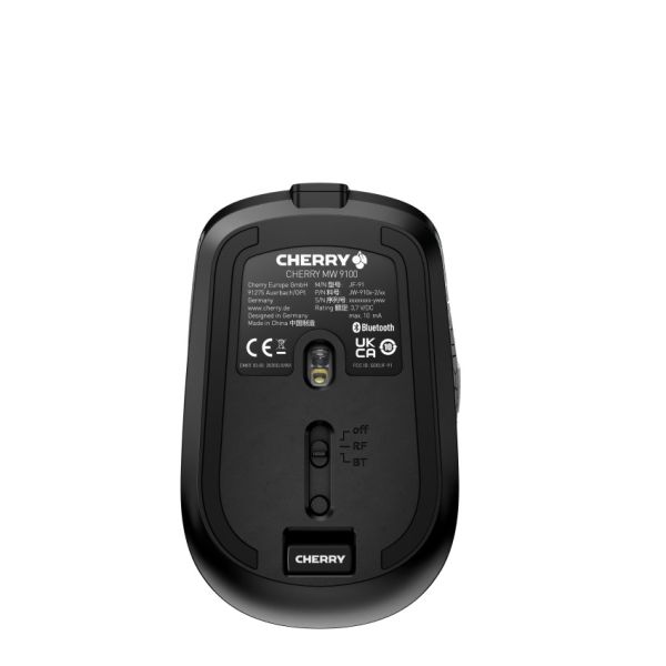 CHERRY MW 9100 muis Kantoor Ambidextrous RF-draadloos + Bluetooth 2400 DPI (JW-9100-2)