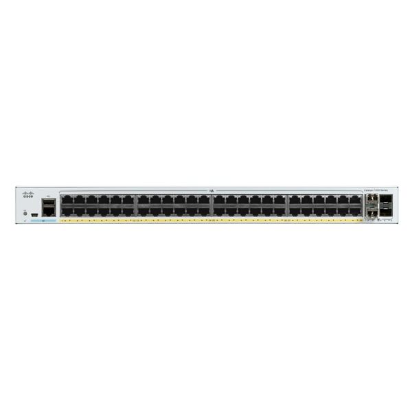 Cisco Catalyst C1000-48P-4X-L netwerk-switch Managed L2 Gigabit Ethernet (10/100/1000) Power over Ethernet (PoE) Grijs (C1000-48P-4X-L)